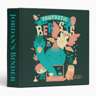 Cartoon Fantastic Beasts With Newt Scamander Binder