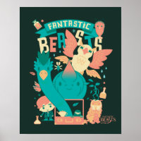 Cartoon Fantastic Beasts With Newt Scamander