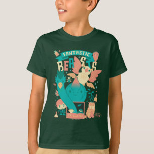 Cartoon Fantastic Beasts With Newt Scamander T-Shirt