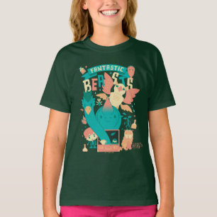 Cartoon Fantastic Beasts With Newt Scamander T-Shirt