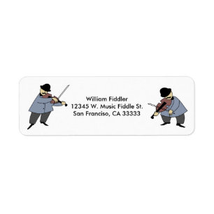 Cartoon Fiddle Players Violin Music Folk Fiddler
