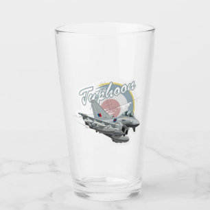 Cartoon fighter plane glass