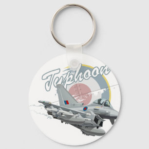 Cartoon fighter plane keychain
