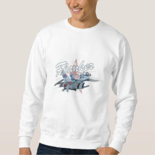 Cartoon fighter plane sweatshirt