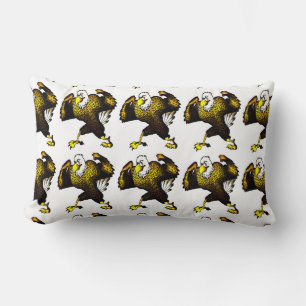 Cartoon Fighting Eagle Lumbar Pillow