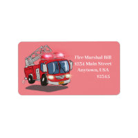 Cartoon Fire Engine