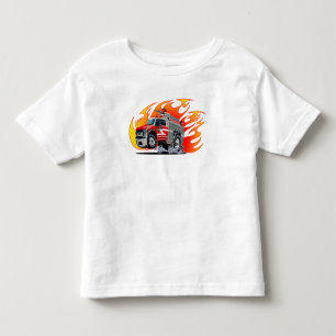 Cartoon firetruck toddler t-shirt