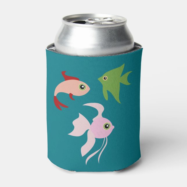 Cartoon Fish Can Cooler (Can Front)