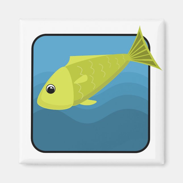 Cartoon Fish Magnet (Front)