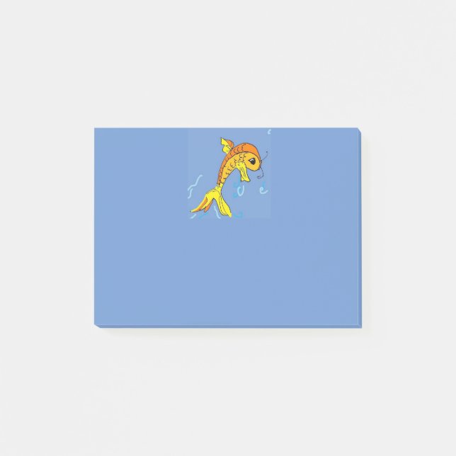 cartoon fish post-it note (Front)