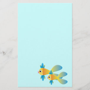 Cartoon Fish Stationery