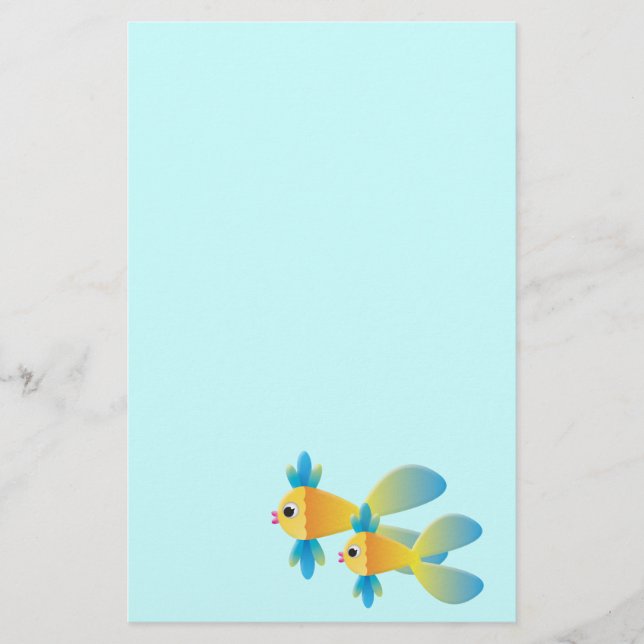 Cartoon Fish Stationery (Front)