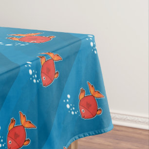 Cartoon Fish Tablecloth