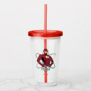 Cartoon Flash Atomic Graphic Acrylic Tumbler