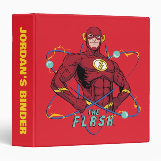 Cartoon Flash Atomic Graphic Binder (Front/Spine)