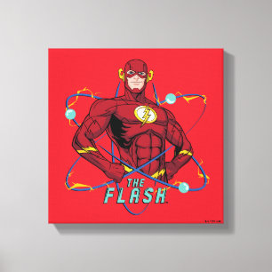 Cartoon Flash Atomic Graphic Canvas Print