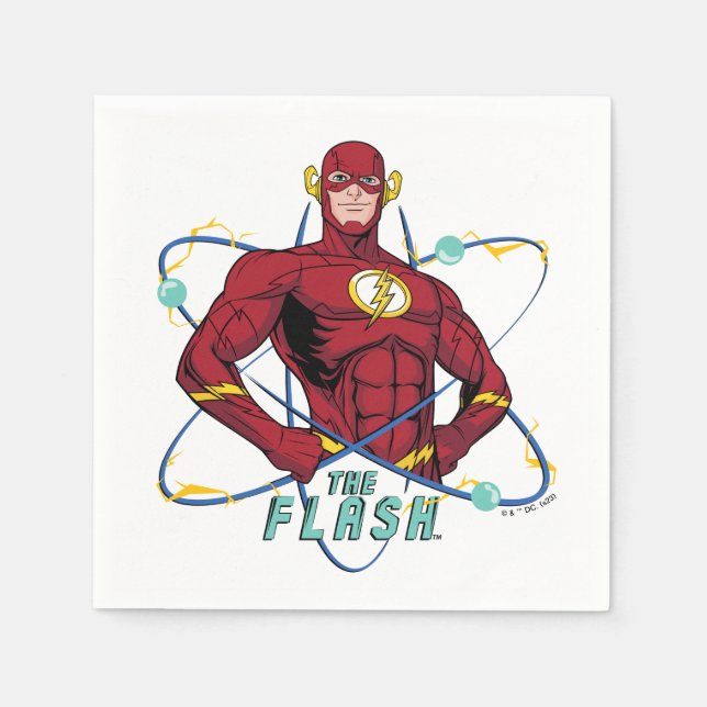 Cartoon Flash Atomic Graphic Napkin (Front)