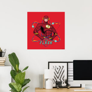 Cartoon Flash Atomic Graphic Poster