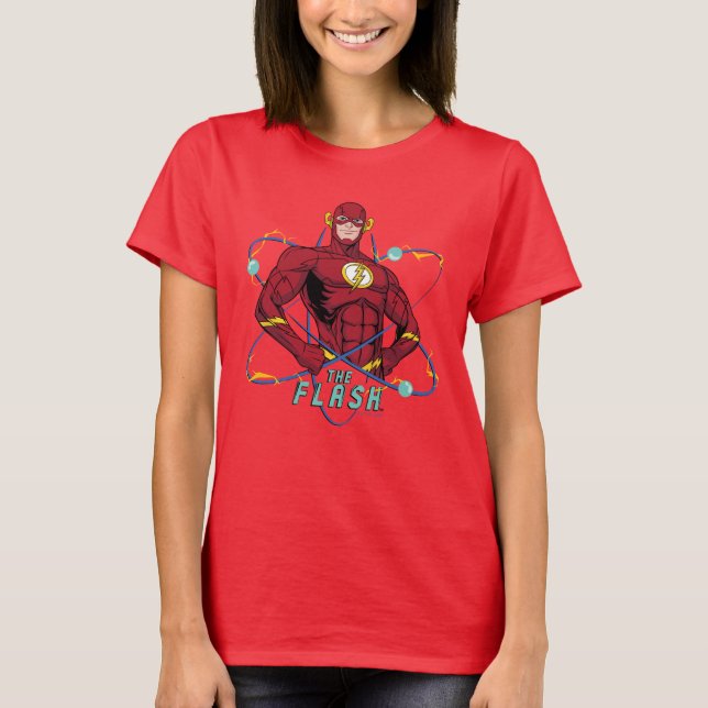 Cartoon Flash Atomic Graphic T-Shirt (Front)