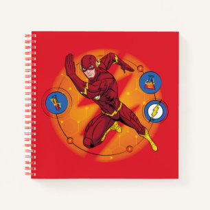Cartoon Flash Laboratory Running Graphic Notebook