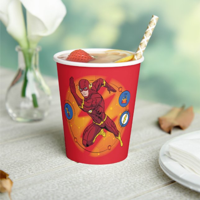 Cartoon Flash Laboratory Running Graphic Paper Cups (Insitu)