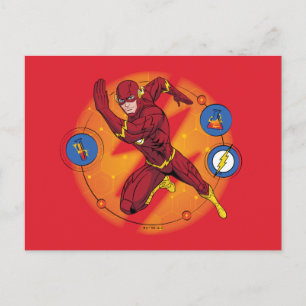 Cartoon Flash Laboratory Running Graphic Postcard