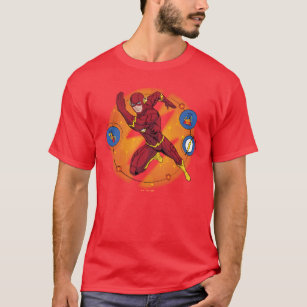 Cartoon Flash Laboratory Running Graphic T-Shirt