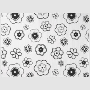 cartoon flowers tissue paper