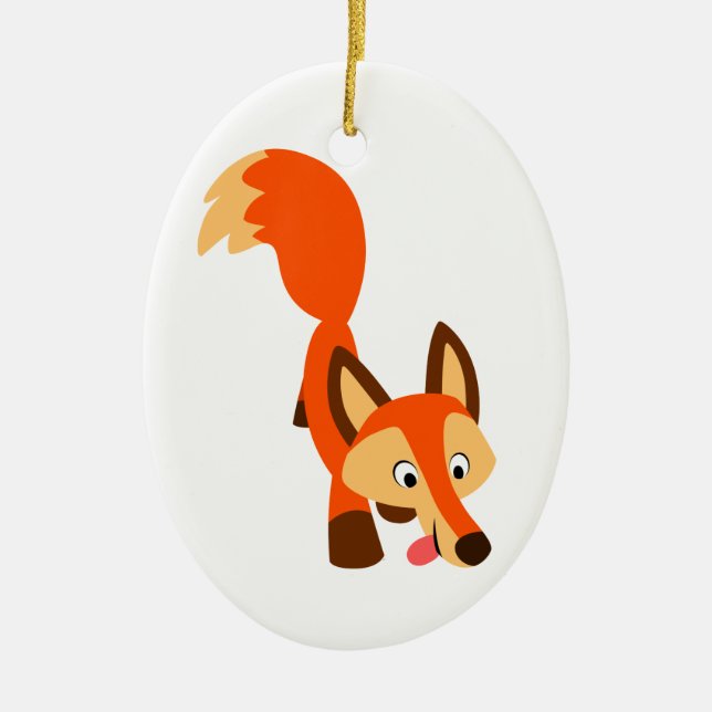 Cartoon Fox Ornement (Devant)