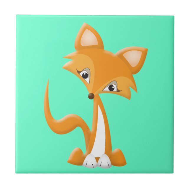 Cartoon Foxy Fox Tile (Front)