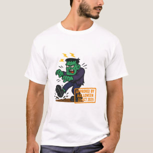  Cartoon Frankenstein – Approved by Halloween T-Shirt
