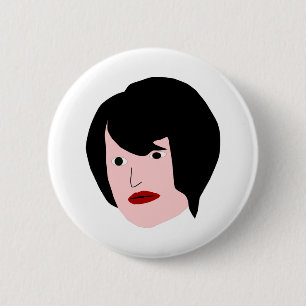 Cartoon Frau 2 Inch Round Button