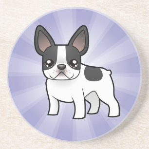 Cartoon French Bulldog Coaster