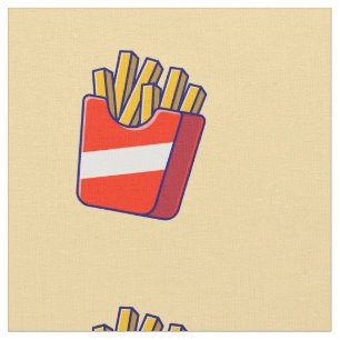 Cartoon French Fry Fabric