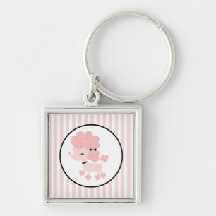 Cartoon French Poodle Keychain