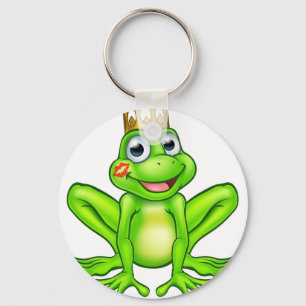 Cartoon Frog Prince Kiss Keychain