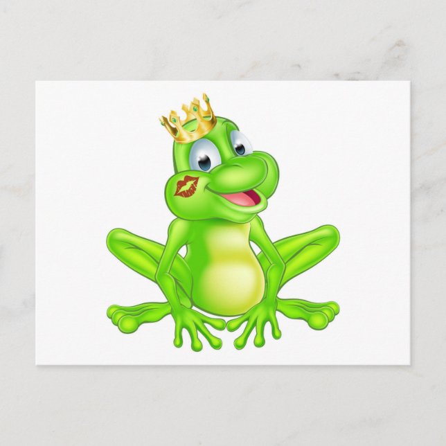 Cartoon frog prince postcard (Front)