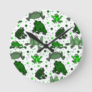Cartoon Frog Wall Clock