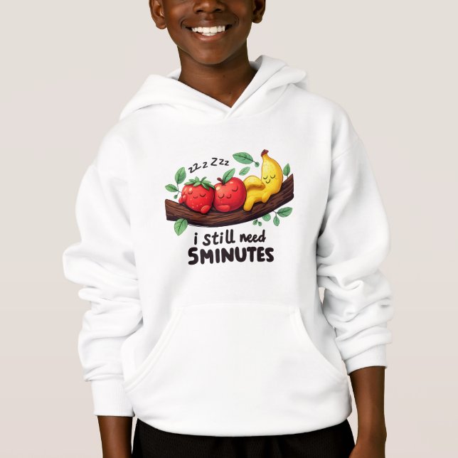 Cartoon Fruit Friends Kids’ Hoodie (Devant)