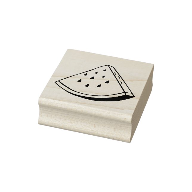 Cartoon Fruit Watermelon Slice Wood Art Stamp (Stamp)