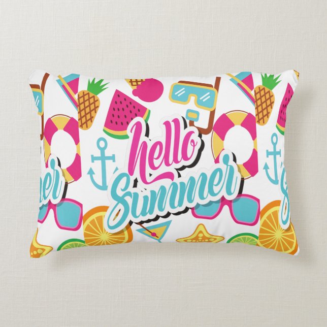Cartoon Fruits      Accent Pillow (Front)