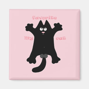 #cartoon #funny # cat throw pillow magnet