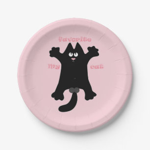 #cartoon #funny # cat throw pillow paper plate