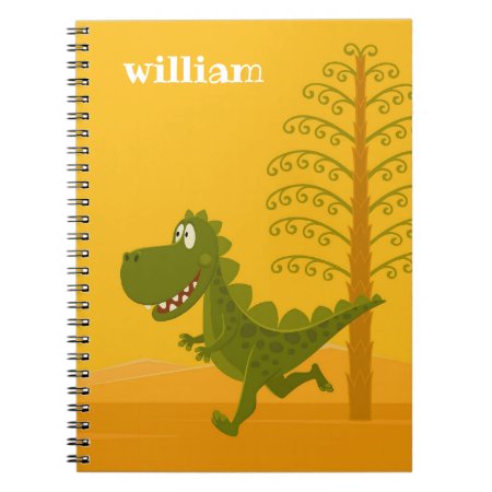 Cartoon Funny Dinosaur Jurassic Woodland