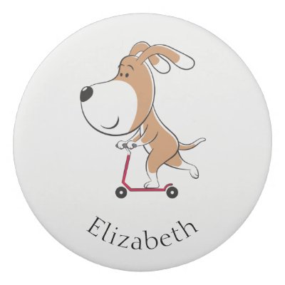 Cartoon Funny Dog Puppy Kick Scooter
