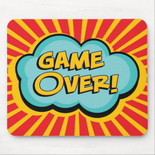 Cartoon GAME OVER Mouse Pad