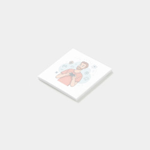 Cartoon Gamer Character Illustration Post-it Notes