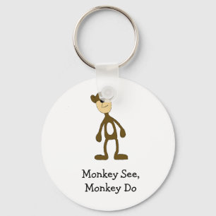 Cartoon Gang Monkey Keychain