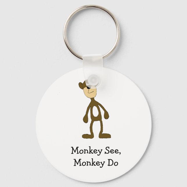 Cartoon Gang Monkey Keychain (Front)