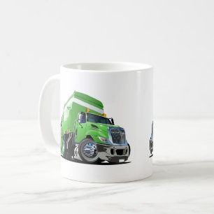 Cartoon garbage truck coffee mug